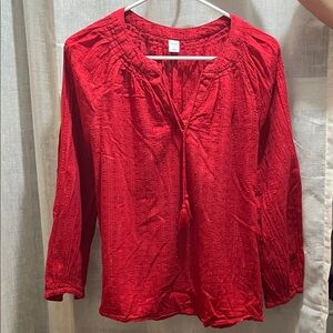 Old Navy Vibrant Red Blouse
